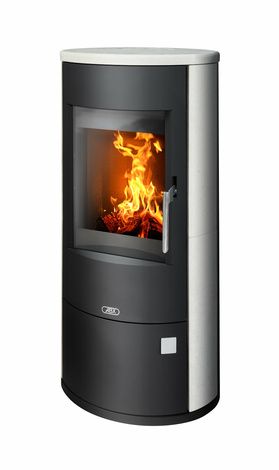 Печь-камин ABX Aspen 7, черная сталь, бразильский песч. с верхней плитой в Клине